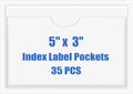 Origin-Joy 35 PCS Self Adhesive Index Card Pockets by Origin-Joy