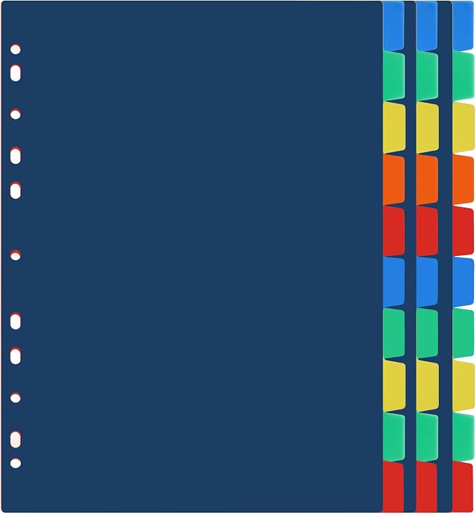 Darice 10-Tab Plastic Dividers 30 Pcs by Darice