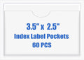 Origin-Joy 60 PCS Self Adhesive Index Card Pockets by Origin-Joy