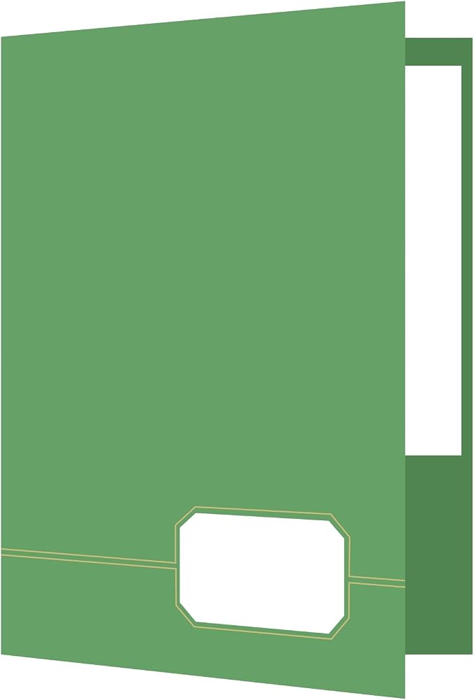 Oxford Monogram Executive Twin Pocket Folders, Letter Size by Oxford