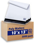 POLYSELLS 3000 pcs 10x13 Inches White Poly Mailers Shipping Envelopes, Strong by POLYSELLS