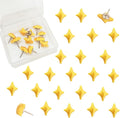 50pcs Decorative Cute Push Pins Gold Pointed Star Thumbtacks Thumb Tacks by Aoxsie