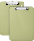 Mr. Pen- Plastic Clipboard, 12.5" x 9", 2 Pack | Faded Olive Green Clipboard by MrPen