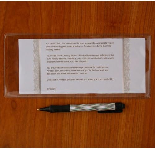 StoreSMART® - Clear Plastic Brochure/Policy/Ticket Holders - 10 Pack - RR9124-10 - Image 3