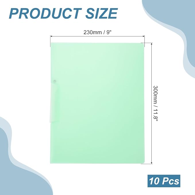 PATIKIL 10 Pack Clear Report Covers - Image 2
