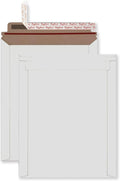 Bonfasvo Rigid Mailers 30 Pack 7.5 x 9.5 inches White Self Seal Stay Flat Bulk by Bonfasvo