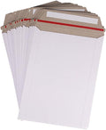 zmybcpack 100 Pack 6X8 inch Self Seal Photo Document Mailers Stay Flat White by zmybcpack