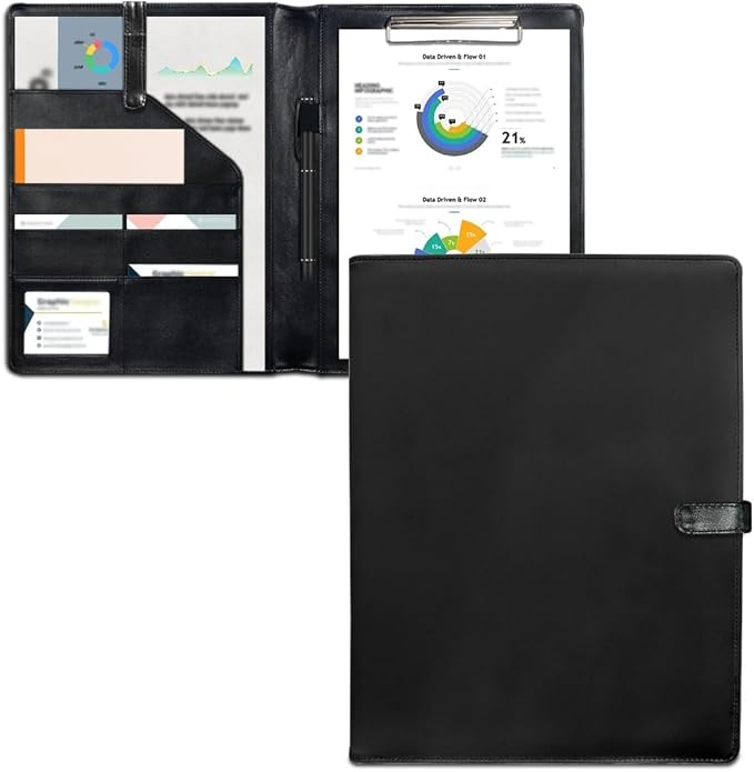 Personalized Padfolio with Logo Photo Name, Custom Business Portfolio Folder by LMPTOEI
