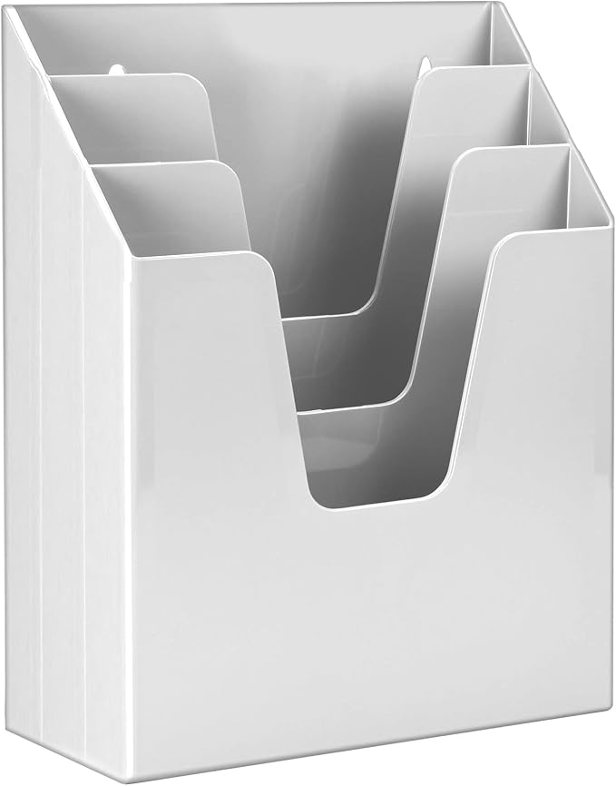 Acrimet Vertical Triple File Folder Holder Organizer, File Sorter by Organizingyourlife