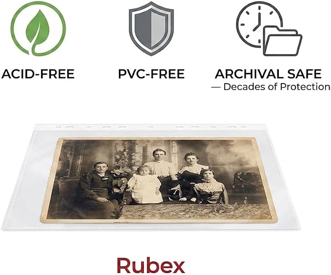 Heavyweight Sheet Protectors, Holds 8.5 x 11 inch Sheets, 9.25 x 11.25 inch Top - Image 3