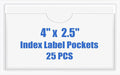Origin-Joy 25 PCS Self-Adhesive Index Label Pockets by Origin-Joy