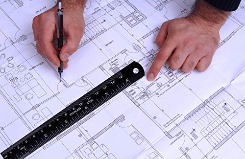 Metal Ruler Kit 12 Inch and 6 Inch, Stainless Steel Rulers - Image 6