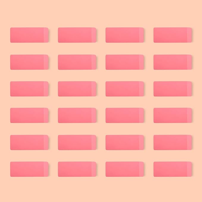 Amazon Basics Rectangular Erasers by AmazonBasics