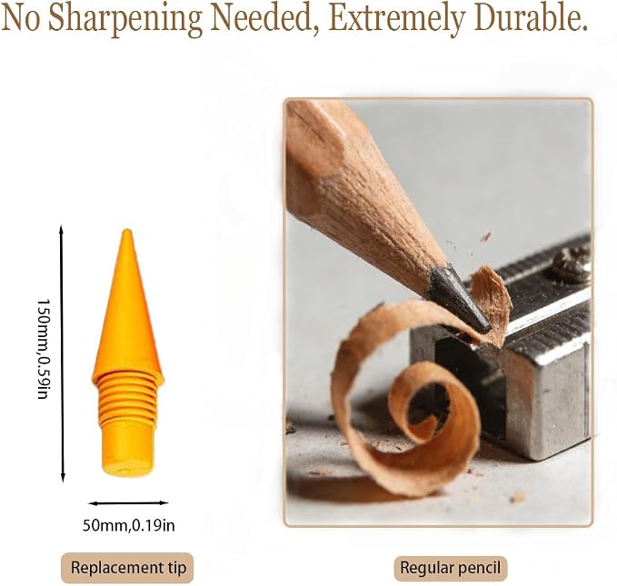 Everlasting Pencil Refills, Eternal Pencils Nibs, Inkless Eternal Pencils Head - Image 3