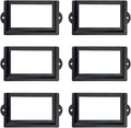 Antrader 6 Pcs 3.3" x 1.8" Office Label Holder, Metal Label Frame, Matte Black by Antrader