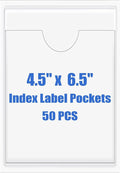 Origin-Joy 50 PCS Self-Adhesive Index Label Pockets by Origin-Joy