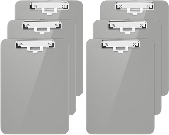Hongri Plastic Clipboard with Pen Holder, Nurses and Women, Low Profile Clip by Hongri
