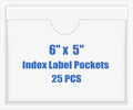 Origin-Joy 25 PCS Self-Adhesive Index Label Pockets by Origin-Joy