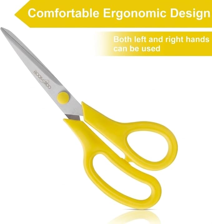Scissors, BOOMIBOO 8" All Purpose 6 Pack - Image 5