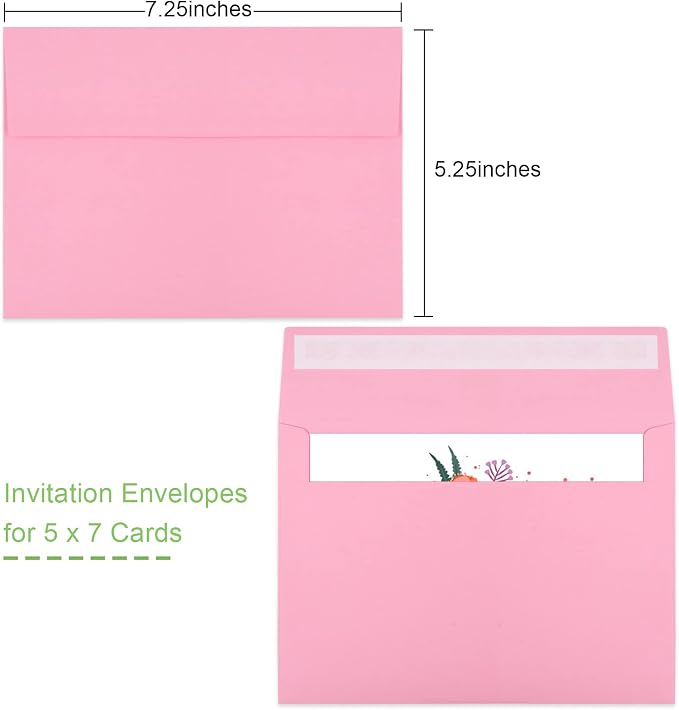 50 Packs 5x7 Envelopes, A7 5x7 Envelopes - Image 2