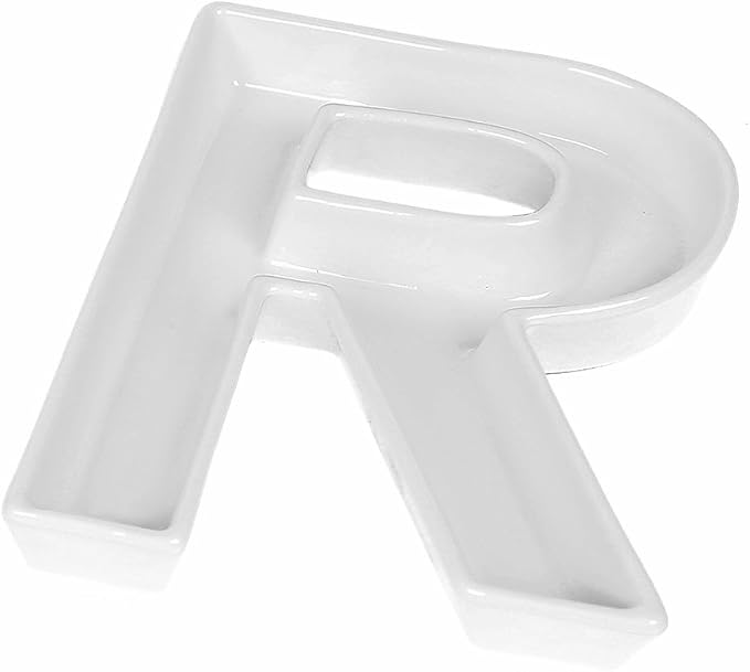Coffeezone Small Party Candy Dishes Letter Shape Small Plates by Coffeezone