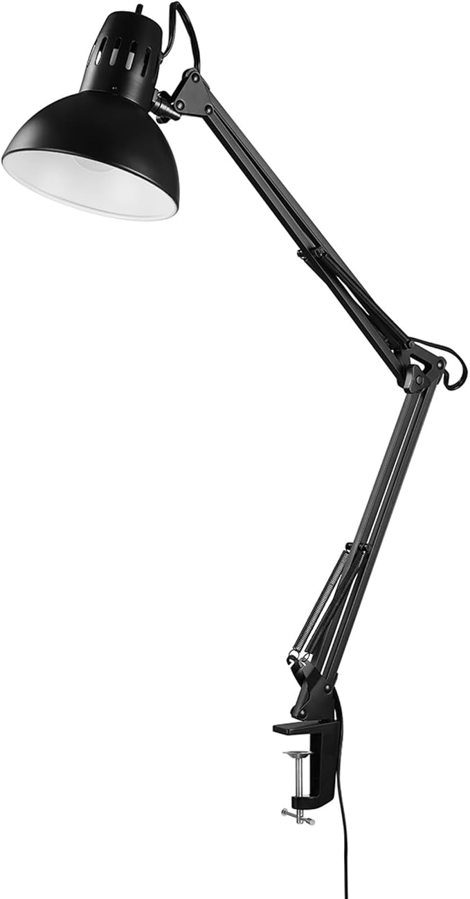 Globe Electric 12641 Architect 32" Swing-Arm Clamp-On Lamp, LED Bulb Included by GlobeElectric