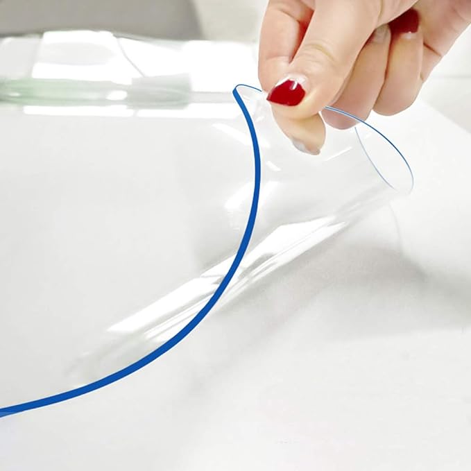 Small Clear PVC Desk Top Protector 10×24 Inches Multisize Table Cloths Cover by Hodmutst