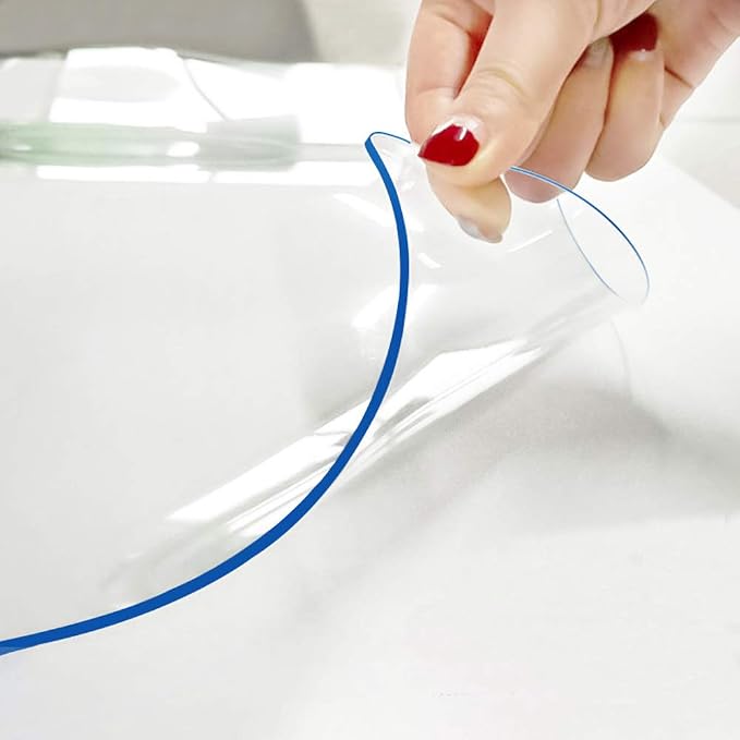 Clear Plastic Table Cover Protector 54x108 Inch 1.5 mm Thick Heat Resistant by Hodmutst