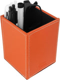 Pen Pencil Holder Cup Container PU Leather Desk Organizer Stand Decor Brush by Fosinz