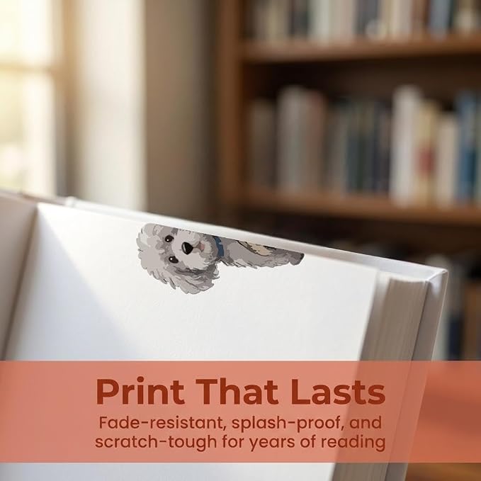 Peeking Dogs Magnetic Bookmarks Set of 10 – Cute Dog Bookmark Clips, Magnetic - Image 3