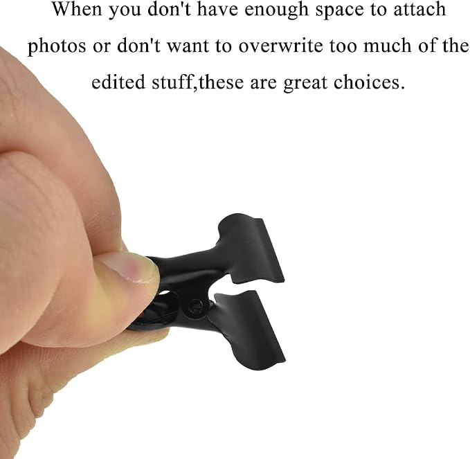HAHIYO 1.25inch Black Bulldog Clips Metal File Hinge Binder Clips Clamps Save - Image 3