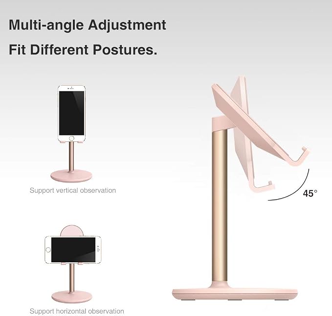 Bright Stone Phone Stand for Desk, Adjustable Cell Phone Holder for Desk - Image 5
