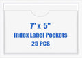 Origin-Joy 25 PCS Self-Adhesive Index Label Pockets by Origin-Joy