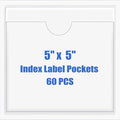 Origin-Joy 60 PCS Self Adhesive Index Card Pockets by Origin-Joy