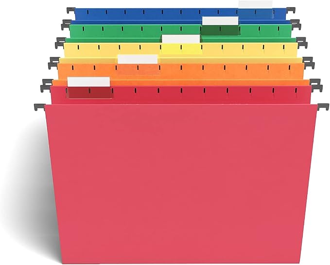Staples Hanging File Folders, Letter Size, 1/5‑Cut Tabs, Includes Adjustable by Staples