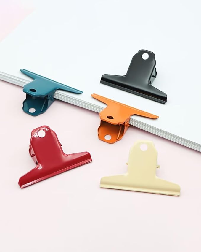 2PCS Extra Large Binder Clips Metal Bulldog Clip Large Paper Clamp Holder - Image 5