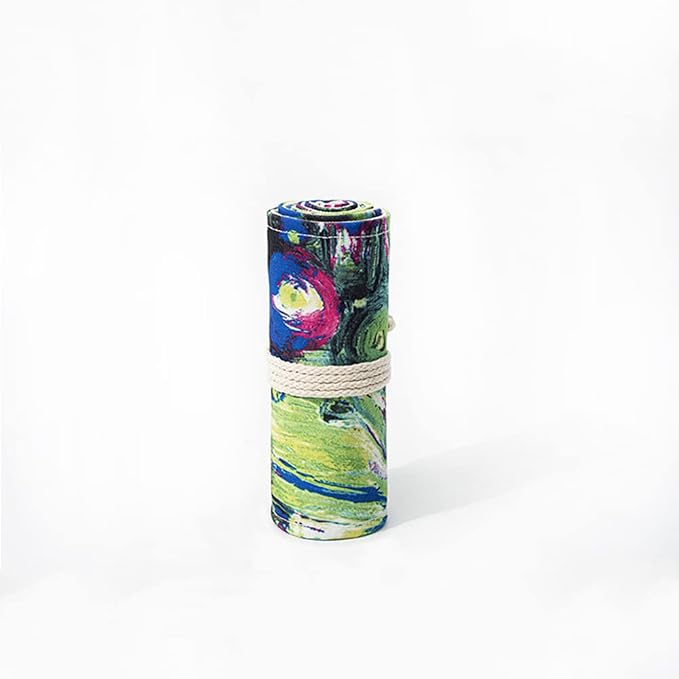 DIYOMR 24/36/72 Slots Pencil Wrap Pencil Rolls, Artist Colored Pencils Roll Up - Image 5