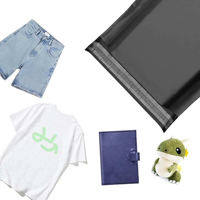 Black Shipping Bags 10x13 200Pcs Poly Mailers, Mailing Shipping Envelopes - Image 5