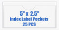 Origin-Joy 25 PCS Self-Adhesive Index Label Pockets by Origin-Joy