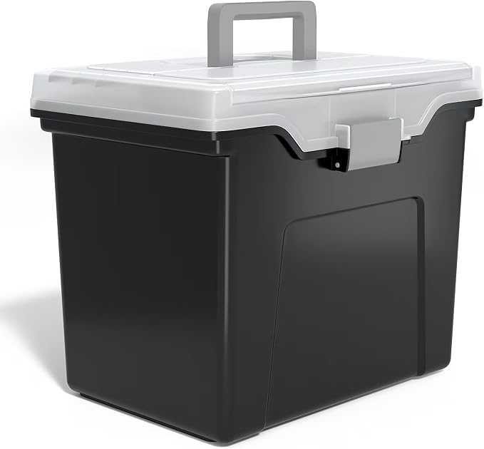 STAPLES File Box File Portable Tote, Letter Size by Staples