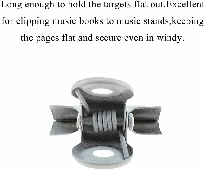 HAHIYO 0.87inch White Bulldog Clips Metal File Hinge Binder Clips Clamps Save - Image 4