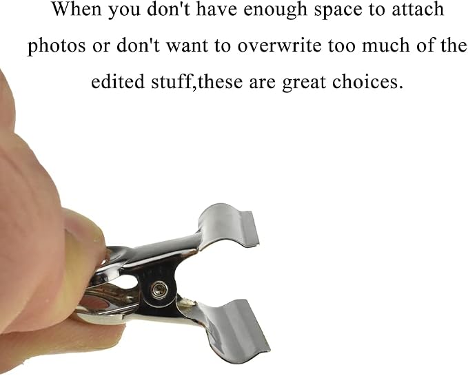 HAHIYO 1.25inch Silver Bulldog Clips Metal File Hinge Binder Clips Clamps Save - Image 3