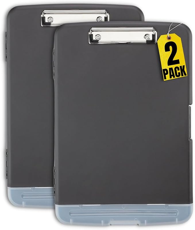 1InTheOffice Clipboard with Storage Box, Plastic Storage Clipboard by 1InTheOffice