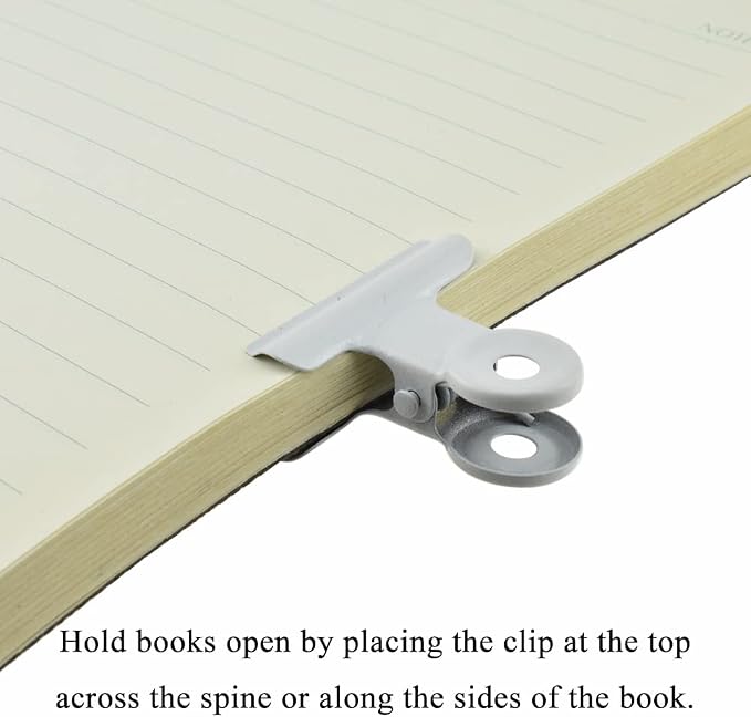 HAHIYO 1.25inch White Bulldog Clips Metal File Hinge Binder Clips Clamps Save - Image 5