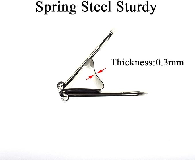 HAHIYO Binder Clips Paper Clamps Spring Steel Sturdy Medium 1.26 inches Width - Image 4