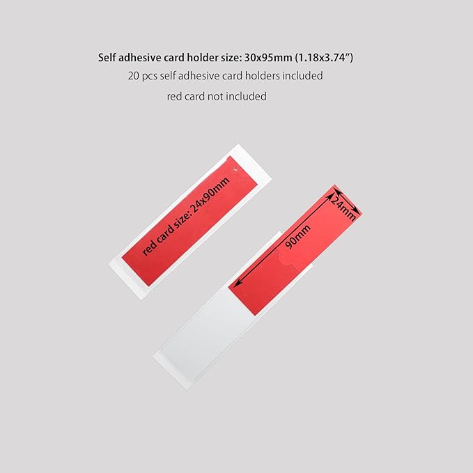 Clear Adhesive Pockets Sleeves, Plastic Self Adhesive Label Holders Pockets - Image 6
