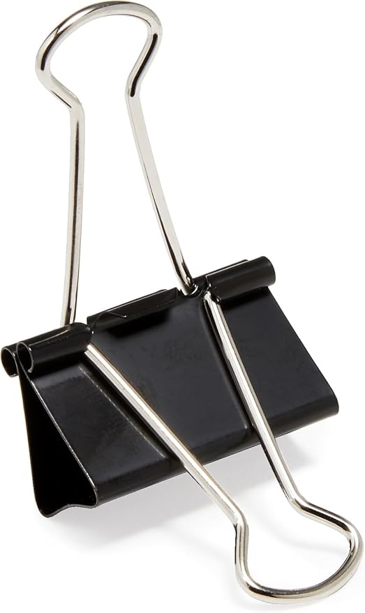 Amazon Basics Sturdy Binder Clips, Office Supplies, Medium 1.25 inches - Image 7