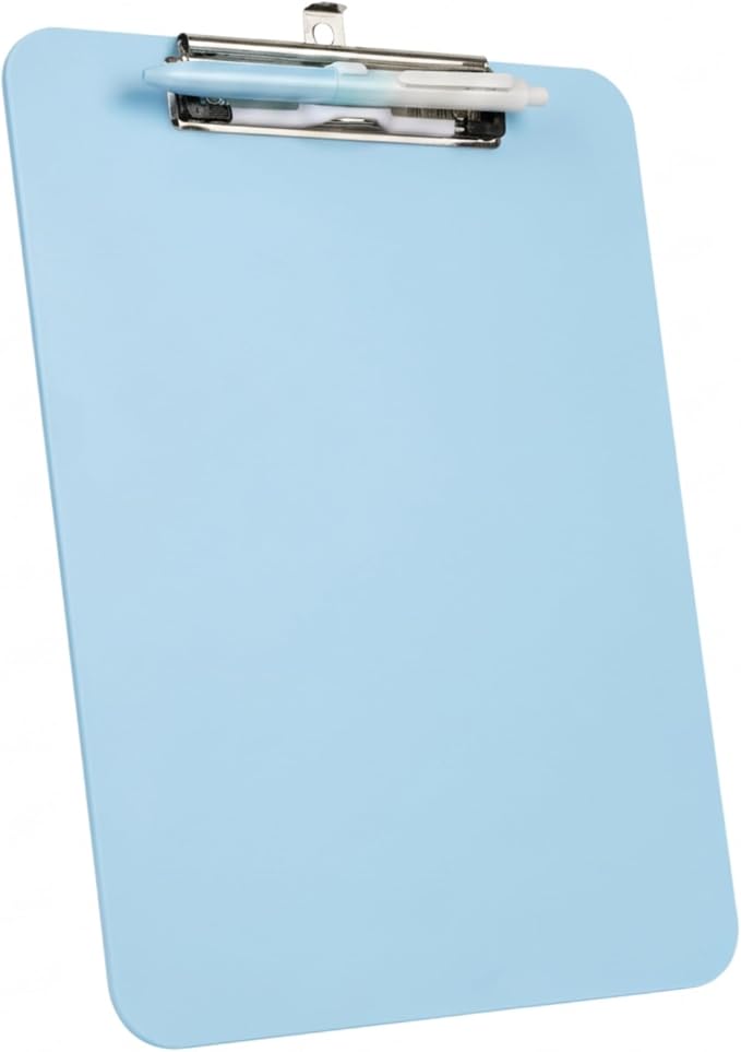 Clipboard with Pen Holder, Standard Letter Size A4, Thickened Clip Boards 8.5x11 by TFDLCGzm