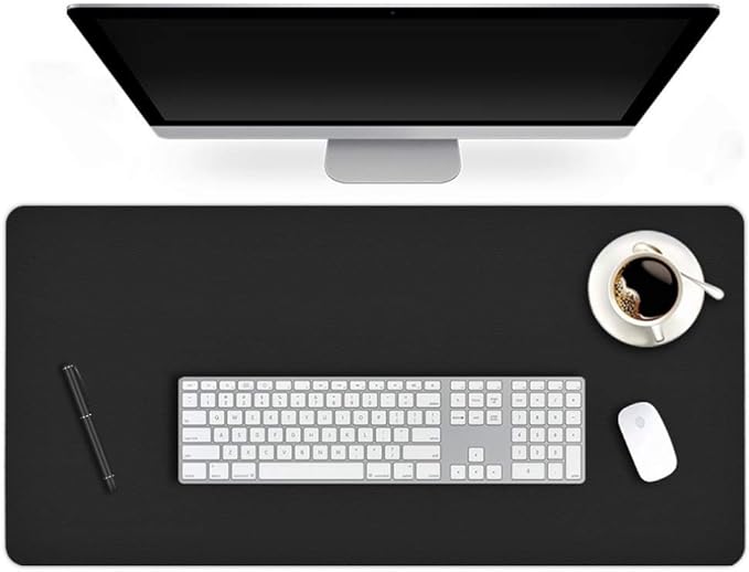 Desk Protector Blotter Pad on Top of Desks PU Leather Office Desk Writing Mat by EasyEasyLife