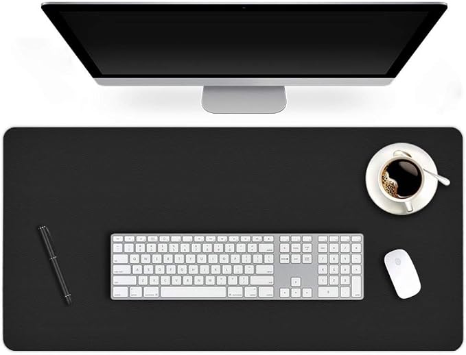 24 X 48 Inch Desk Blotter Pad on Top of Desks Waterproof PU Leather Mouse Pad by EasyEasyLife